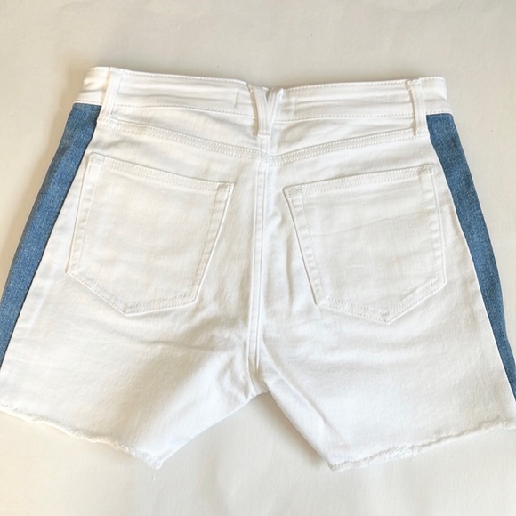 Vineyard Vines White Denim Side-Stripe Cutoff Shorts - Picture 6 of 14
